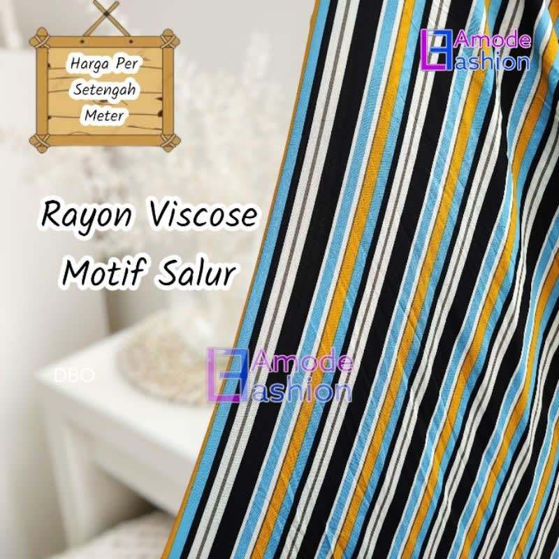 Kain Rayon Viscose Motif Salur