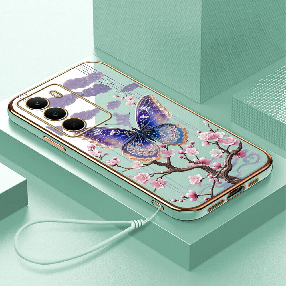 Casing Hp Untuk Realme C71 C73 5G Lokal Stock Lanyard Gratis Phone Case Softcase Kesing Cassing Kupu