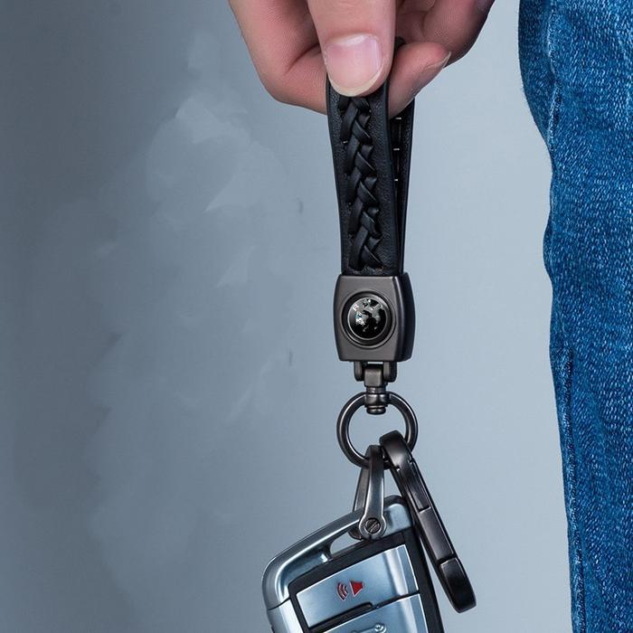 (A018) Gantungan Kunci Mobil Motor Kulit Type Tali Panjang