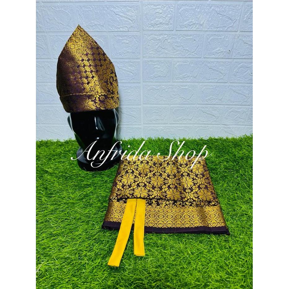 SETELAN RUMPAK TANJAK SONGKET PALEMBANG /TANJAK MELAYU DAN KAIN SAMPIN SONGKET