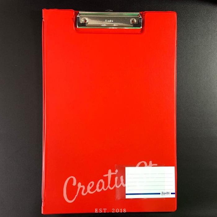 sc8h- Bantex Clipboard With Cover F4 Folio 4211 Papan Jalan Papan Dada