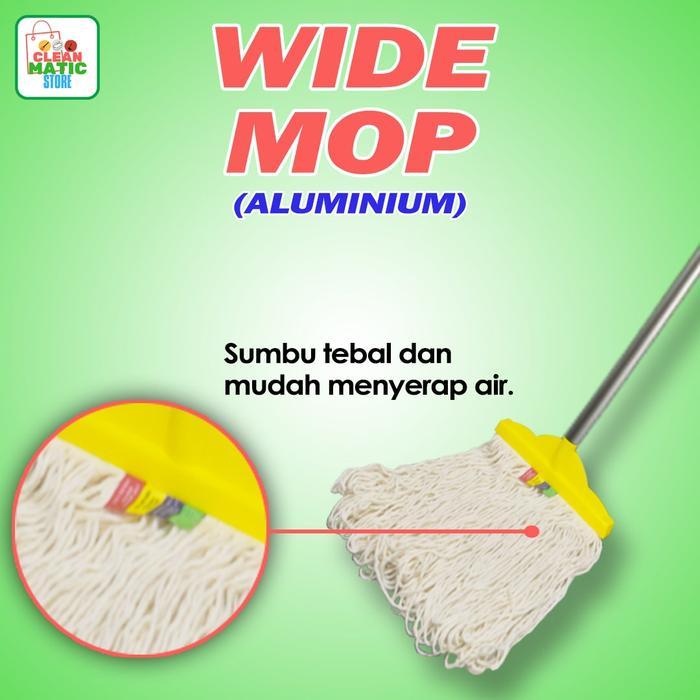 WIDE MOP ALUMINIUM ( ALAT PEL LEBAR TONGKAT ALUMINIUM )