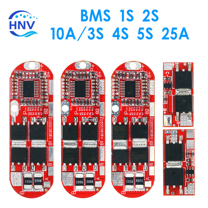 Bms 1S 2S 10A 3S 4S 5S 25A Bms 18650 Li-Ion Lipo Lithium Battery Protection Circuit Board Module Pcb