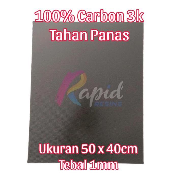Pelat Serat Karbon Lembaran Carbon Fiber Sheet 1Mm Plat