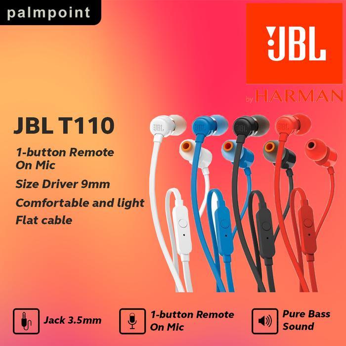 JBL IN-EAR HEADPHONE T110 ORIGINAL