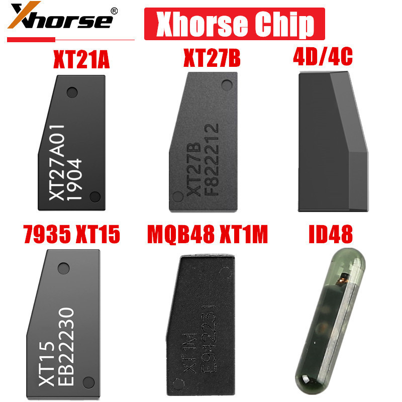 10PCS Xhorse VVDI Chip Super Chip XT27B XT27A 4D/4C 7935 XT15 MQB48 XT1M ID48 Types Transponder for