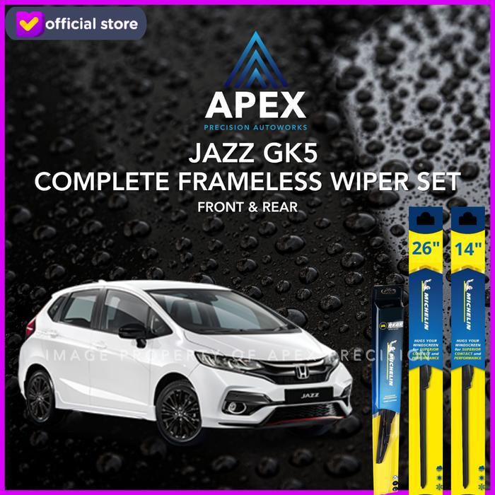 Bundling Wiper Michelin Rainforce Frameless & Rainforce Rear - Jazz Gk5