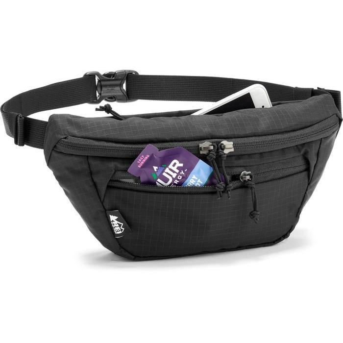 TERMURAH Tas Pinggang Gunung Waist Bag REI Co-op Trail 2 Black Outdoor Original
