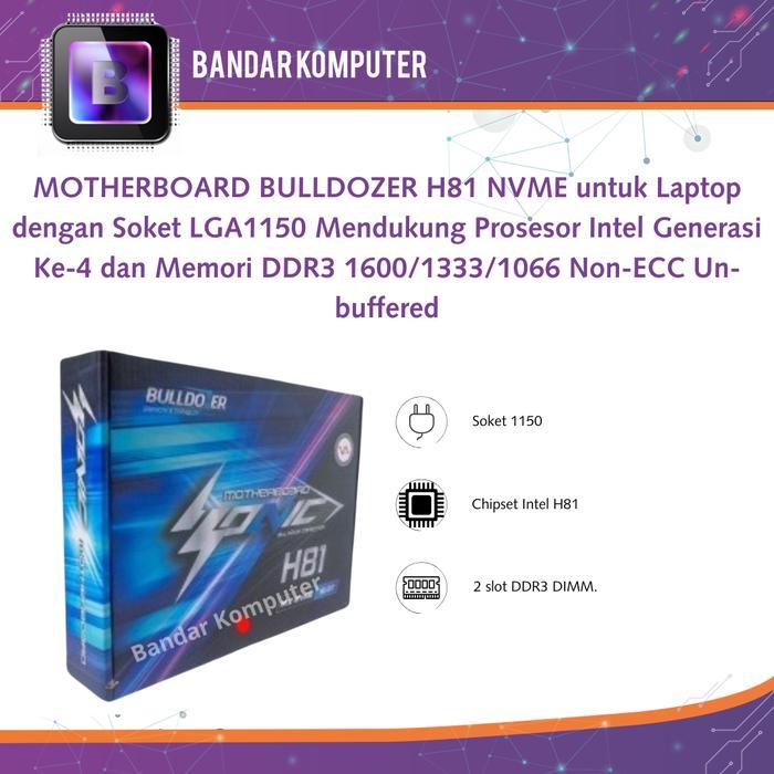 MOTHERBOARD BULLDOZER H81 NVME Soket LGA 1150 - Gen 4 - DDR3
