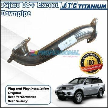 Exhaust Muffler Knalpot JTC titanium Downpipe Pajero Old Exceed 08+
