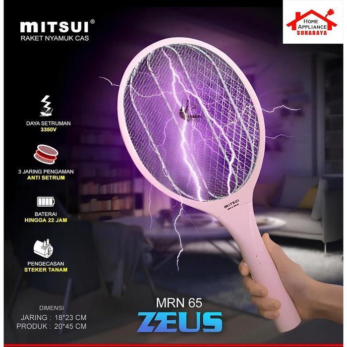 MITSUI Raket Nyamuk Listrik Cas - Rechargeable MRN 61 Scorpion / 62 Athena / 63 Pegasus / 65 Zeus /