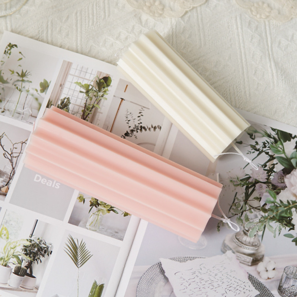 Geometric Cylinder Acrylic Candle Mold Resin Soap Making Home Supplies Candlestick Party Wedding