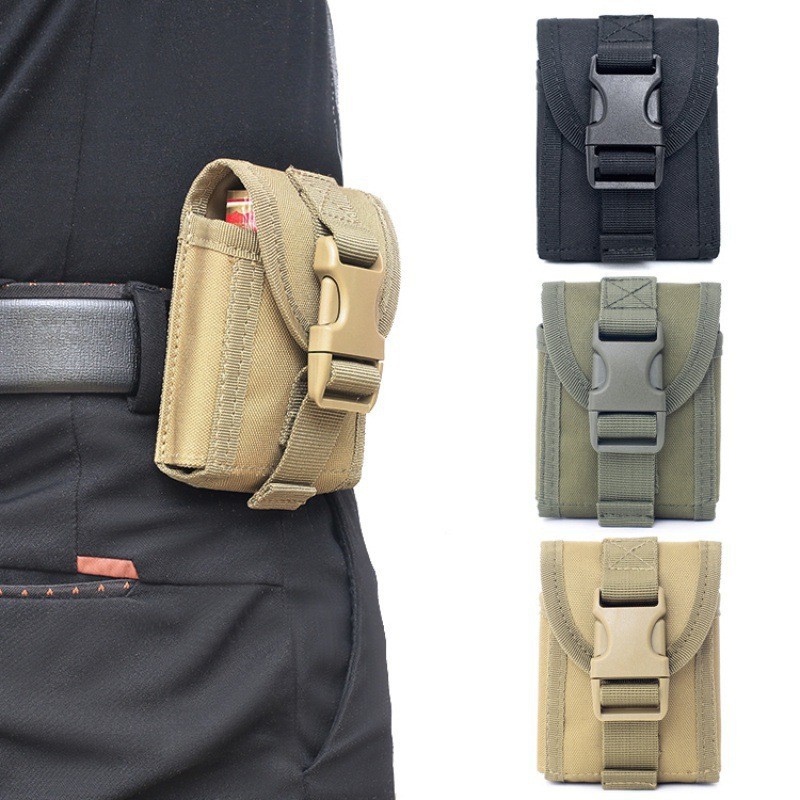 Tactical Molle Waist Pouch, Edc Utility Organizer Belt Bag For Outdoor Camping Hiking, Tobacco Pouch