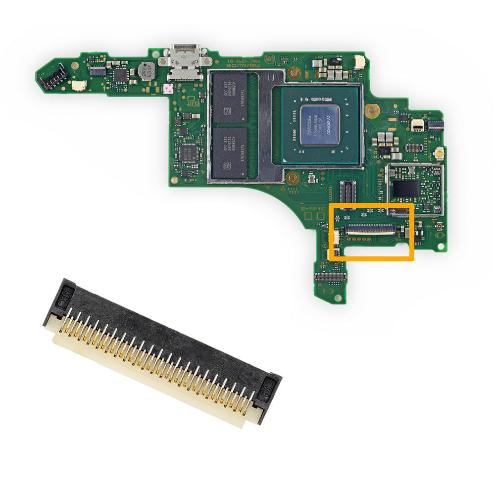 Replacement 43 Pin LCD Screen ZIF Connector For Nintendo Switch OLED LCD Screen ZIF FPC Ribbon Cable