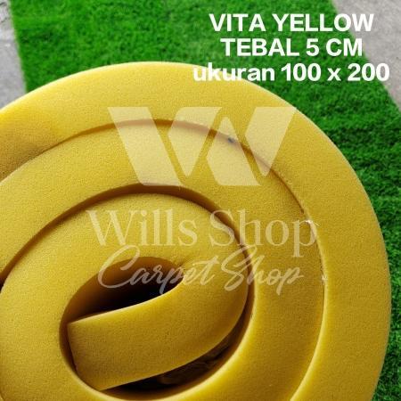 k6jp- Busa Kuning 1 Cm / Busa Jok / Royal Foam / Vita Yellow / Busa Super
