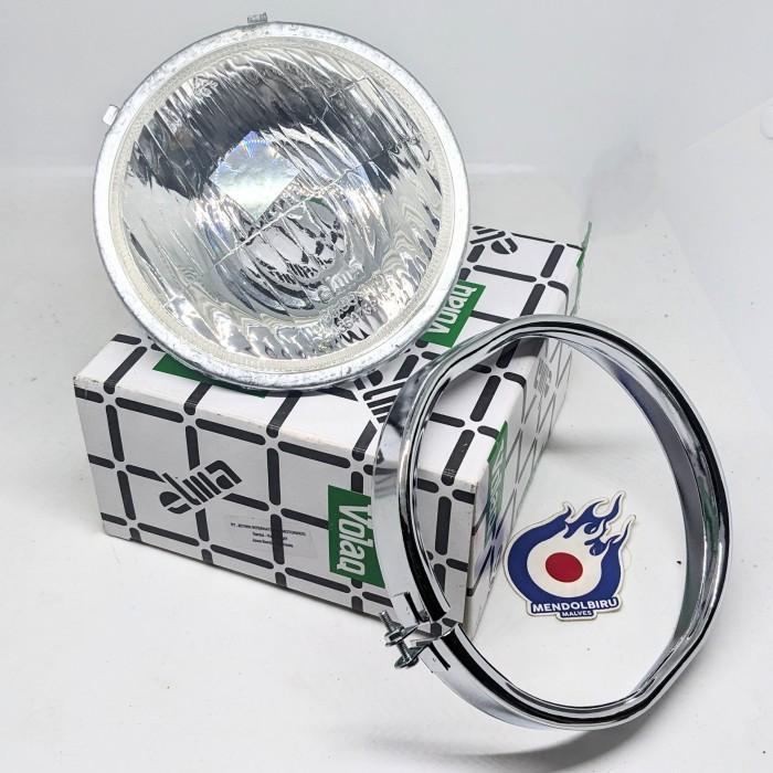 headlamp vespa super 66 - 73 merek Elma