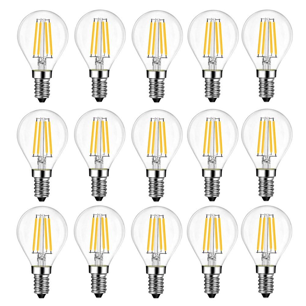 Terlaris, G45 Globe E14 Led Lamp 4W 6W P45 Retro LED Filament Light Bulb Screw E14 220V Warm White 2