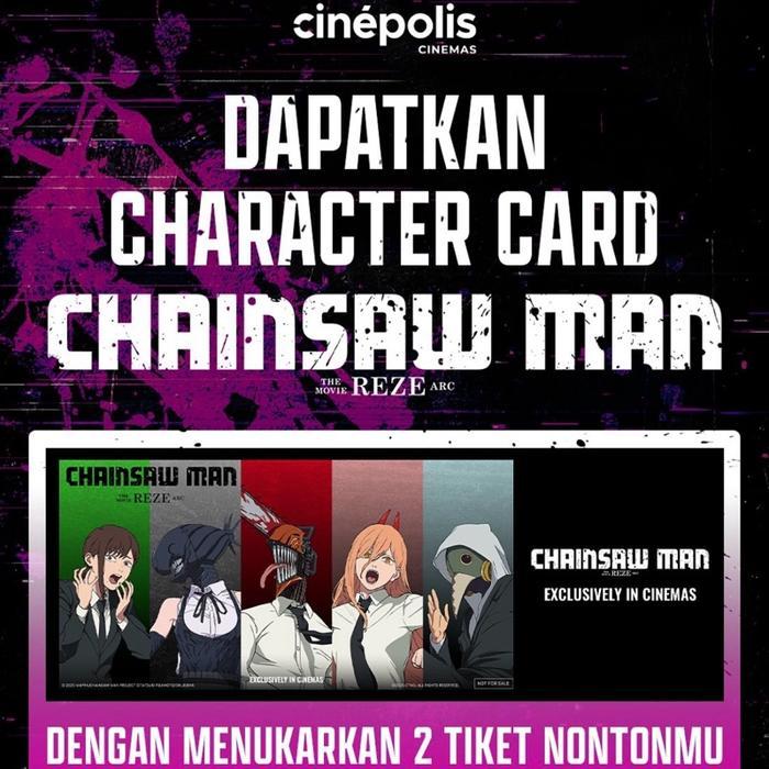 Official Chainsaw Man Character Card, Cinepolis