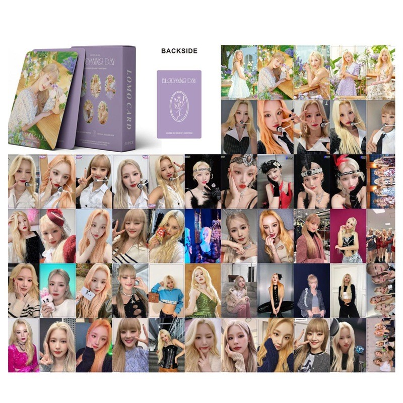 55PCS/Set Kpop Gidle 2023 Photocards New Album Season's Greetings Nxde Lomo Card Postcards (G)I-DLE 