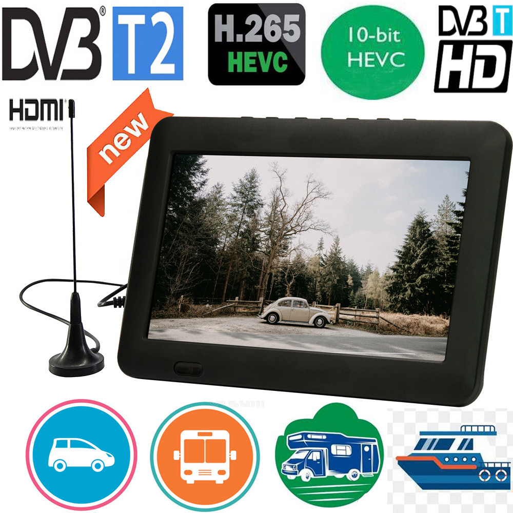 8 Inch LEADSTAR Rechargeable Digital Mini Television Portable TV With DVB-T2 ISDB-T ATSC-T Tuner