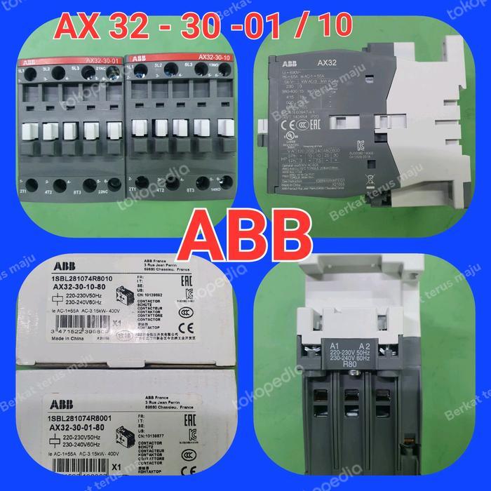 kontaktor AX 32 -30 -10 / 01 .....Merk ABB (110v /220v/380v)