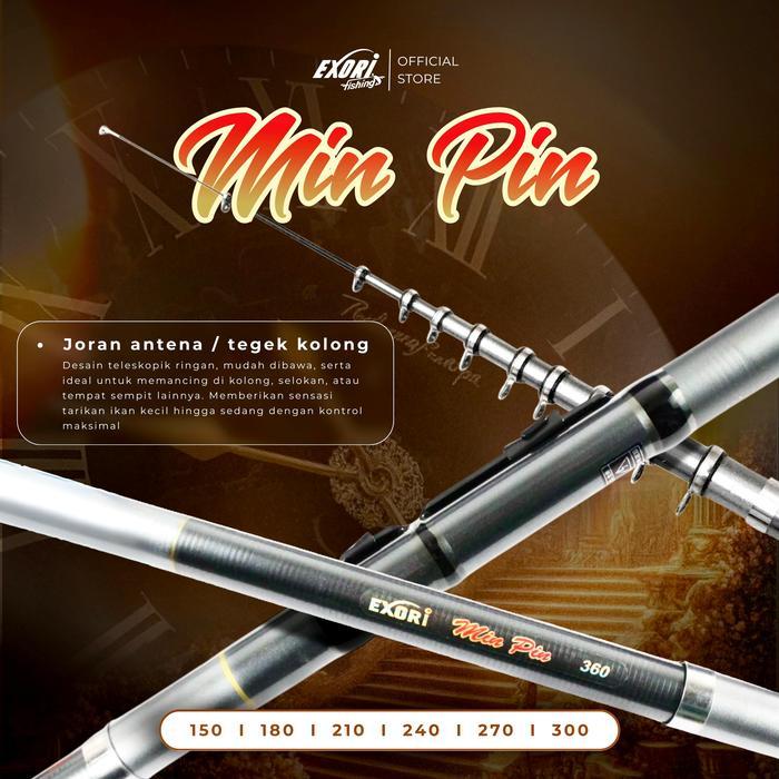 Joran Telescopic Exori Min Pin 150 s/d 360 Joran Telescopic Rod Carbon