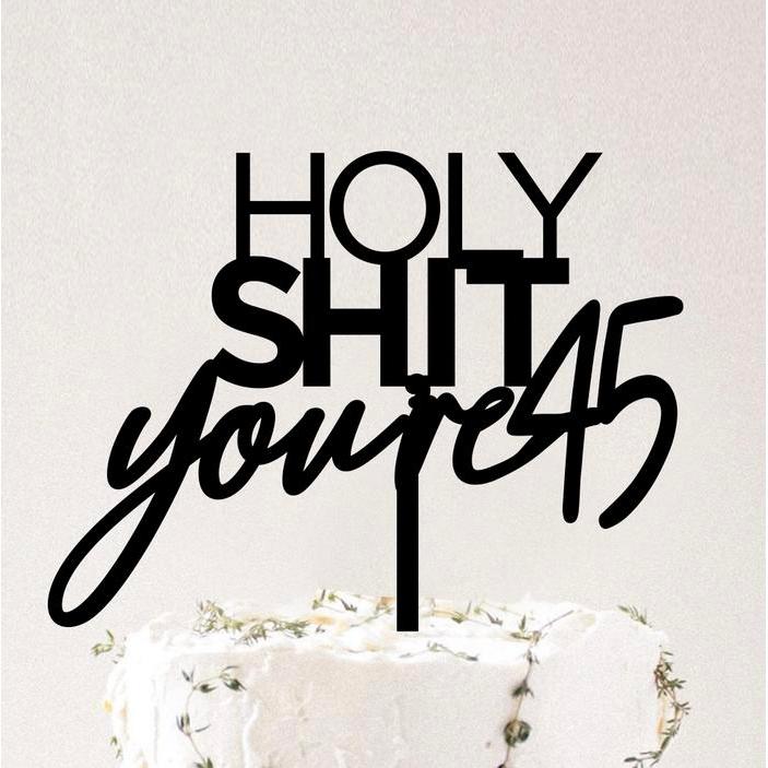 Sale Custom Cake Topper Akrilik Tulisan Huruf Acrylic Topper Kue