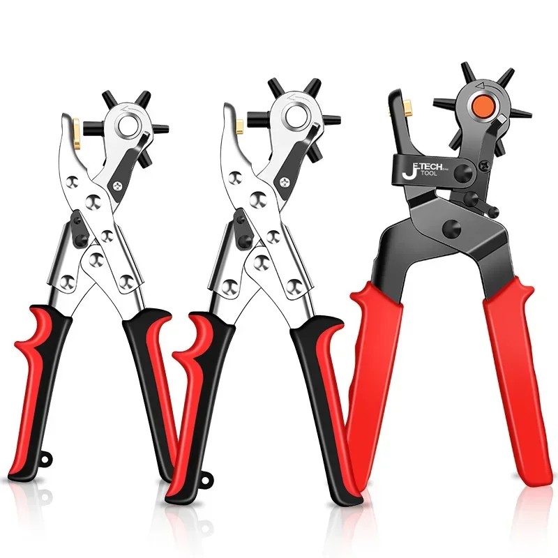 Leather Belt Hole Punch Plier Kit Hole Eyelet Puncher Sewing Machine Bag Watchband Strap Household