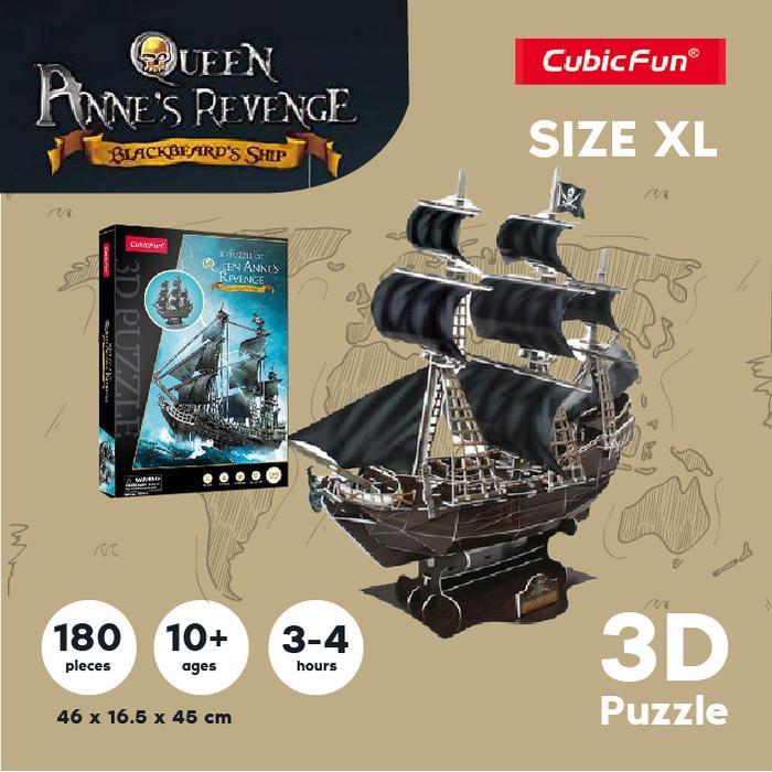 CUBICFUN The Queen Anne's Revenge XL - 3D Puzzle