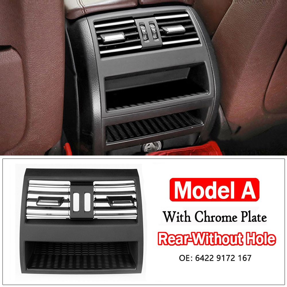 For BMW F10 F11 Car Rear Fresh Air Conditioning Vent Outlet Black Grille Panel For BMW 5 Series F10