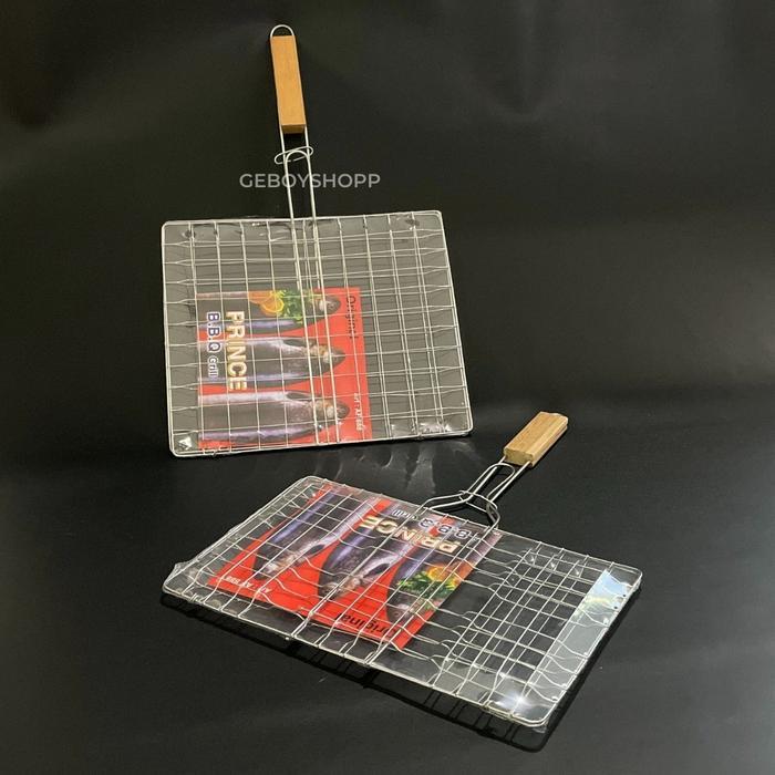 Panggangan Ikan Bakar / Bbq Grill Gagang Kayu