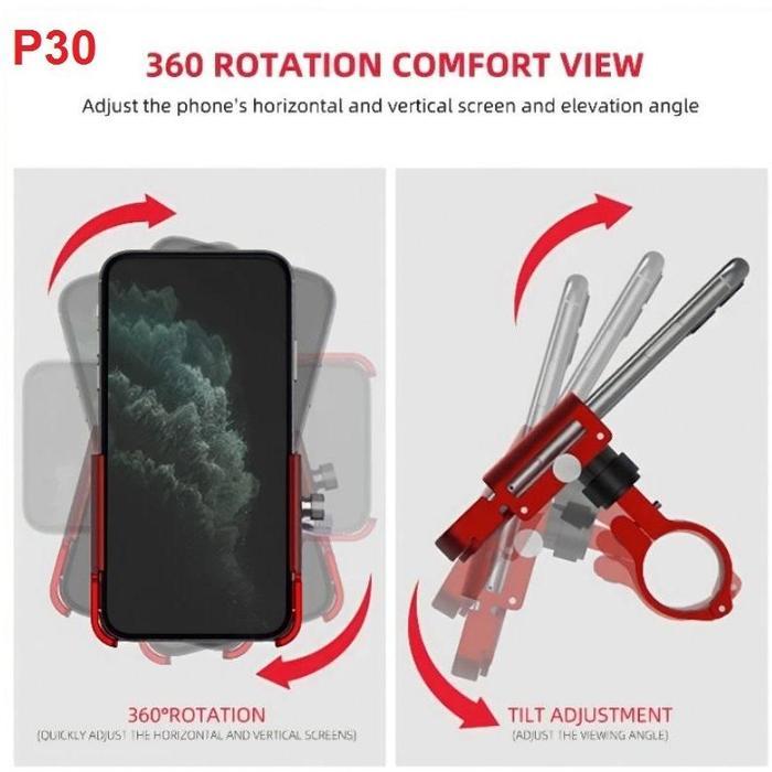 GUB PHONE HOLDER VARIAN LENGKAP MOTOR MOTO HANDPHONE BRACKET P10 G81 P30 P40 PRO 2