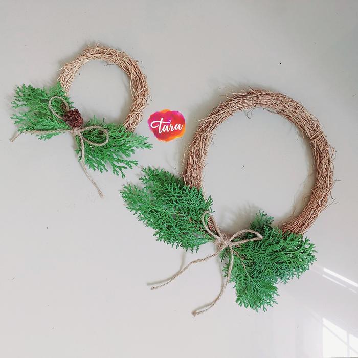Stok Baru Ring Wreath Akar Wangi Natural Wangi/Lingkaran Akar Wangi/ Krans Akar wangi