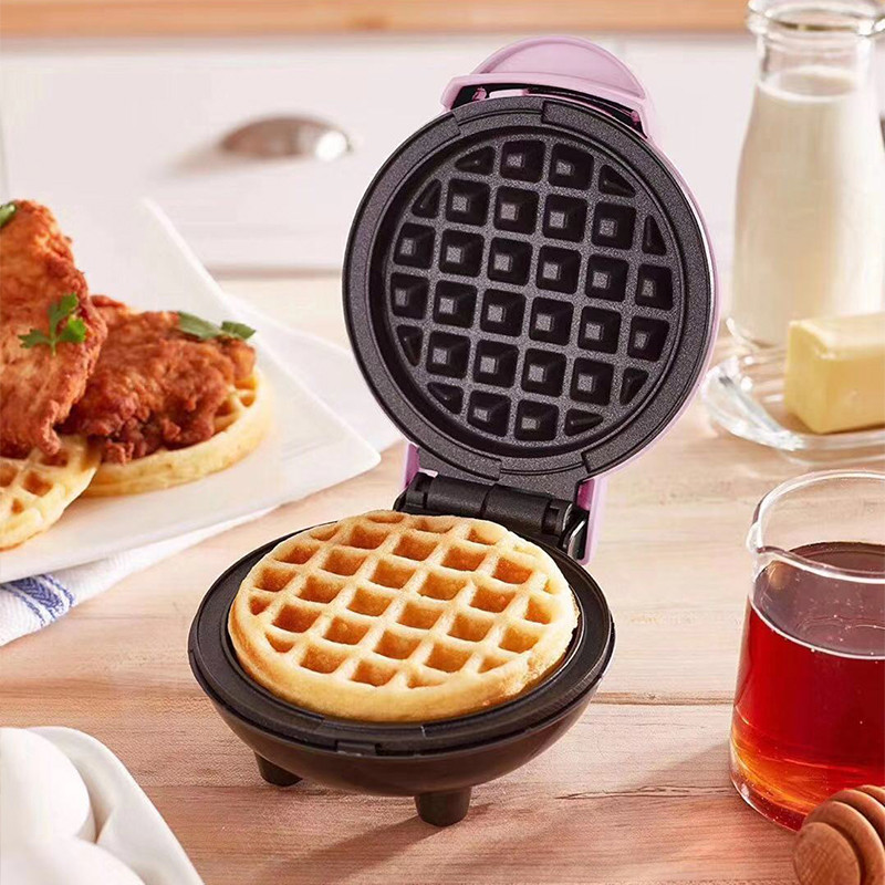 Mini Electric Waffle Maker Portable Sandwich Breakfast Maker Baking Cake Waffle Maker