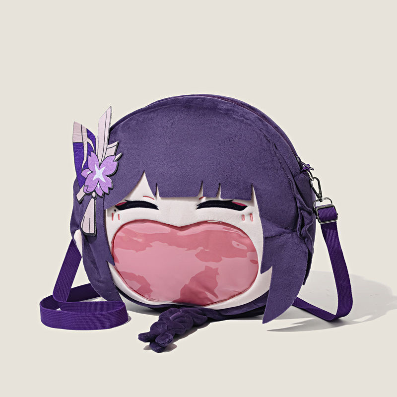 Genshin ImpactCartoonRaiden Shogun Personalized Large Capacity Student Backpack Itabag Anime