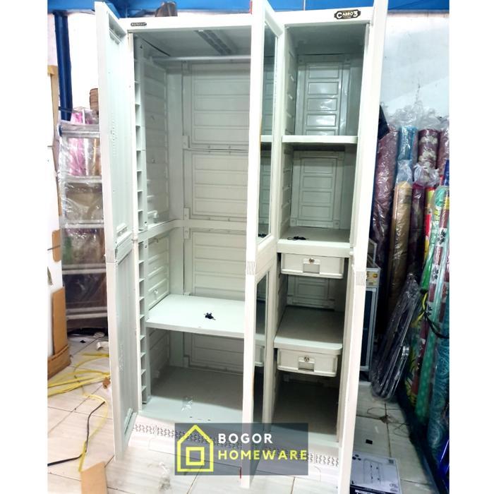 (Khusus Bogor) Lemari Baju Plastik Napolly Cabro 388.2(Ck) 3 Pintu