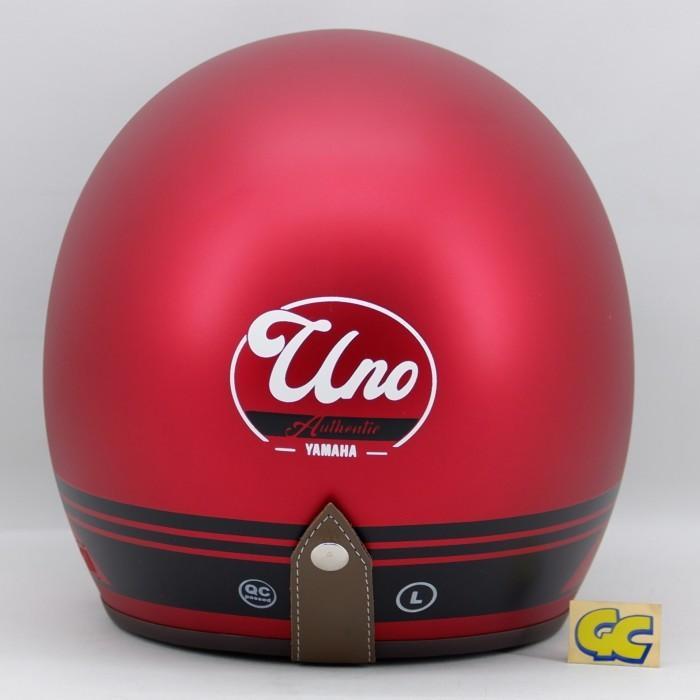 Helm Half Face Yamaha Helmet YJN15 Uno Red XL