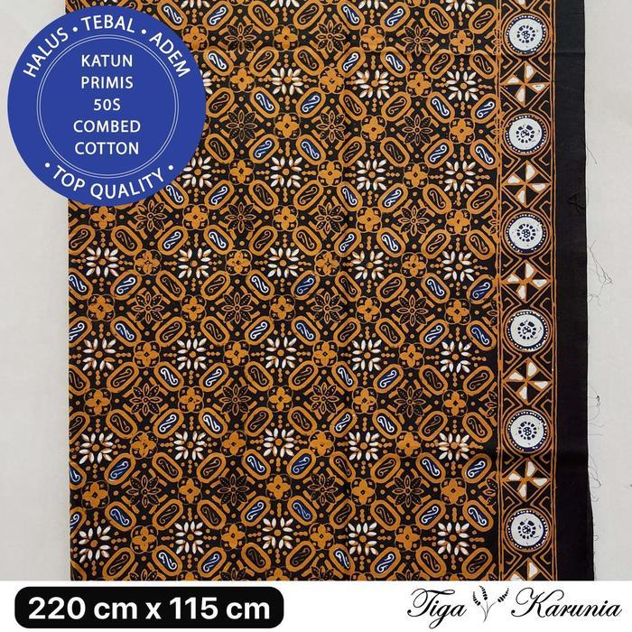 ORIGINAL Kain Batik Tulis Kombinasi Cap Premium Asli Solo Kawung Sogan KATUN PRIMIS READY STOCK