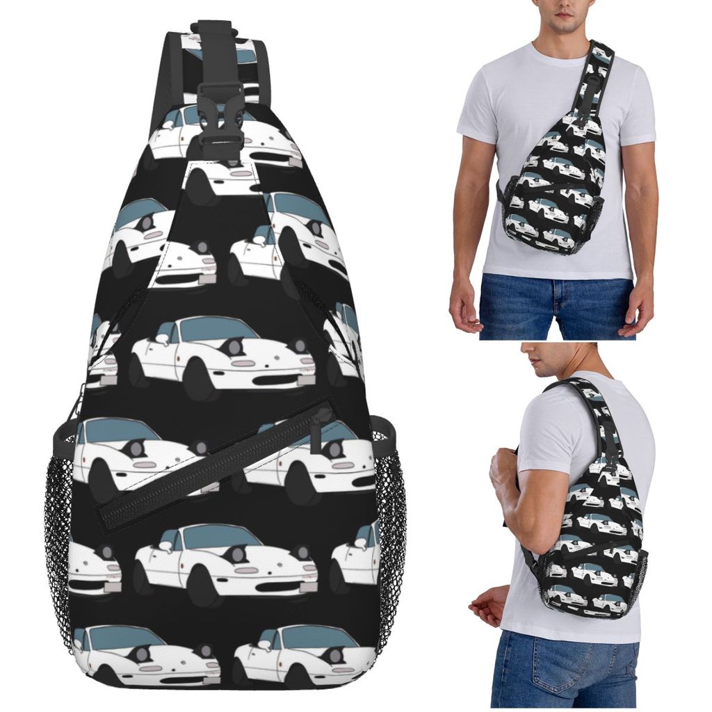 Mazda Miata Mx5 1990 Chest Bag Men Sling Crossbody Backpack Chest Bag Travel Hiking Daypack Shoulder