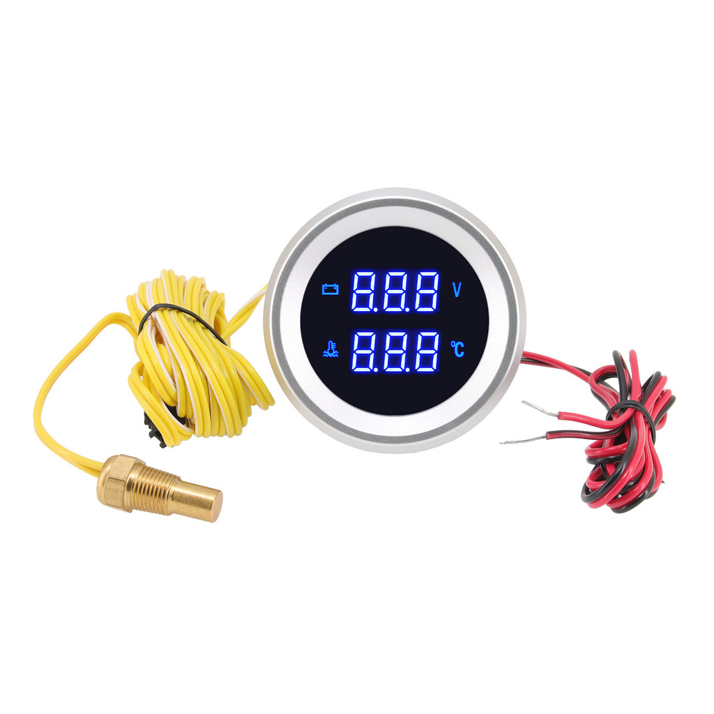 52Mm Digital Car Gauge Volt Meter Oil Pressure Water Temp Fuel Level Hour Meter Rpm Tachometer With