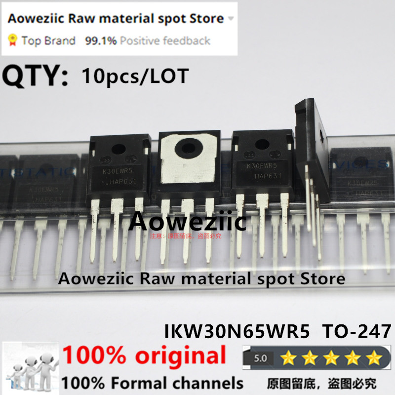 Aoweziic 2022+ 100% New Imported Original Ikw30N65Wr5 K30Ewr5 Igbt Single Tube 650V 40A
