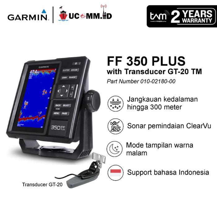 Garmin Ff350 Plus Ff 350Plus Fishfinder 350 Transducer Gt20Tm Clearvu