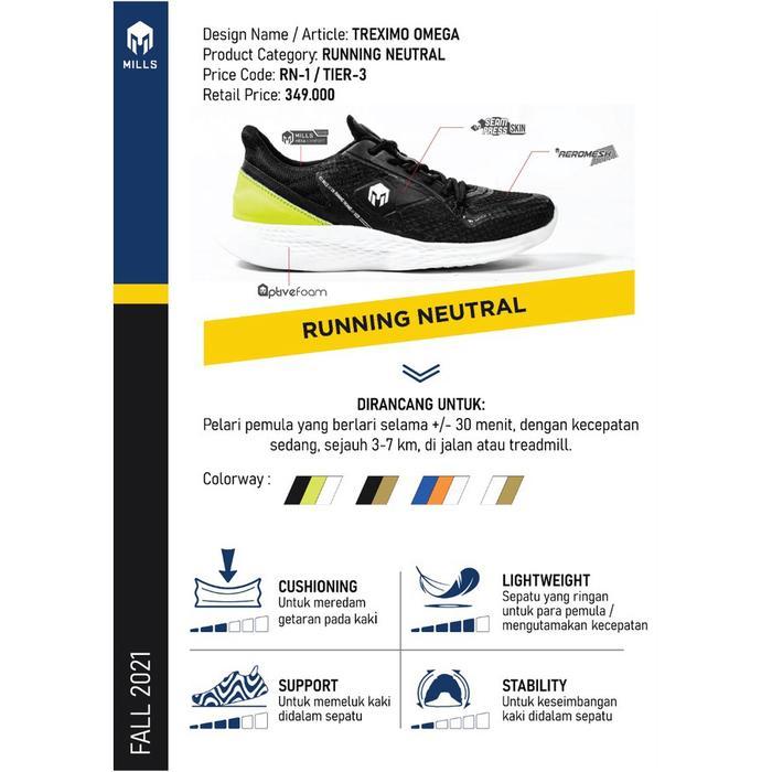 d1nv- Mills Sepatu Treximo Omega Olive/Off White 9100111