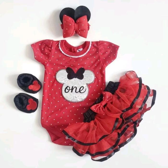 asj7- Baju Anak Bayi Perempuan Setelan Jumper Lucu 0 6 Bulan Bando Best Seller