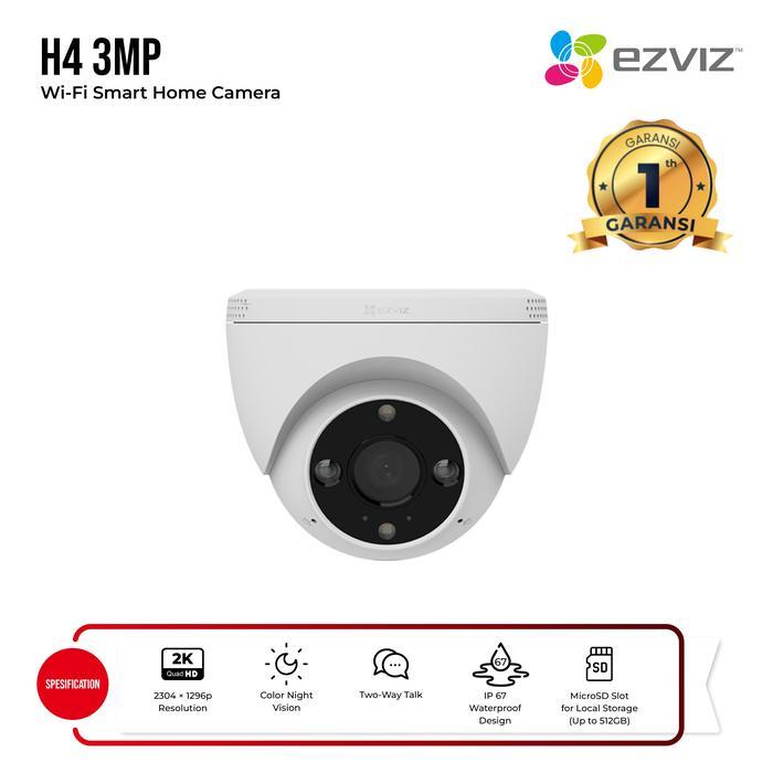 EZVIZ H4 3MP POE SMART PoE SECURITY CAMERA
