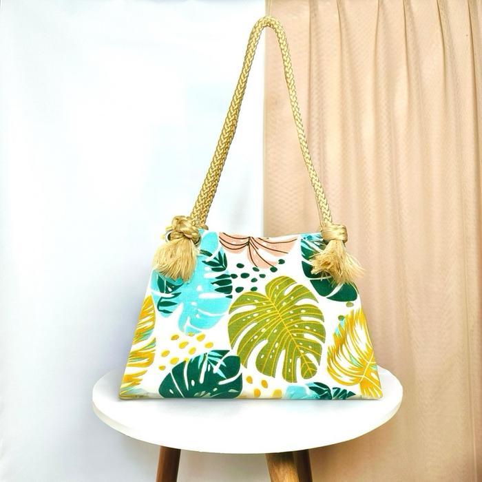 [Voucher] Totebag Kanvas Motif Tali Sumbu Tas Wanita Tas Tali Sumbu Tote tali Sumbu Kanvas motif