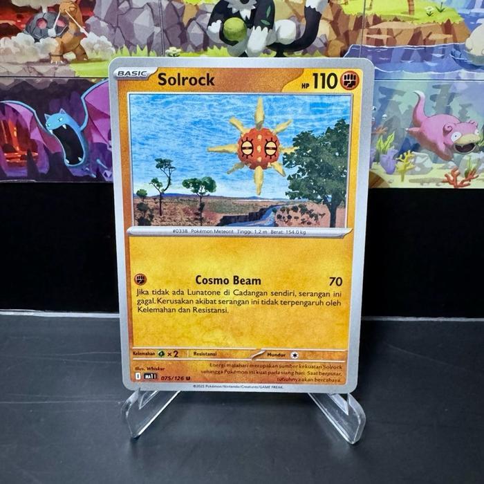 Solrock (U) 075/126 Evolusi Mega (Ma1) Pokemon Tcg Indonesia
