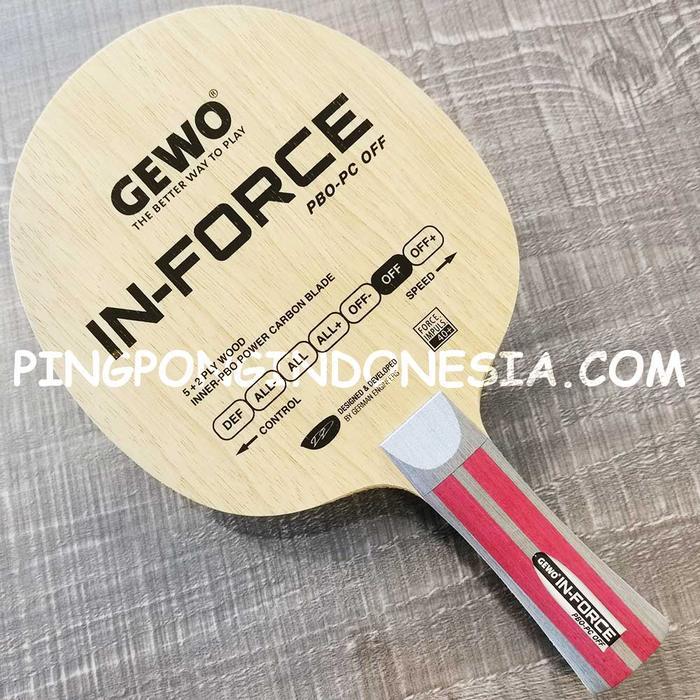 GEWO IN-FORCE PBO-PC OFF - KAYU PINGPONG BLADE TENIS MEJA BET BAT