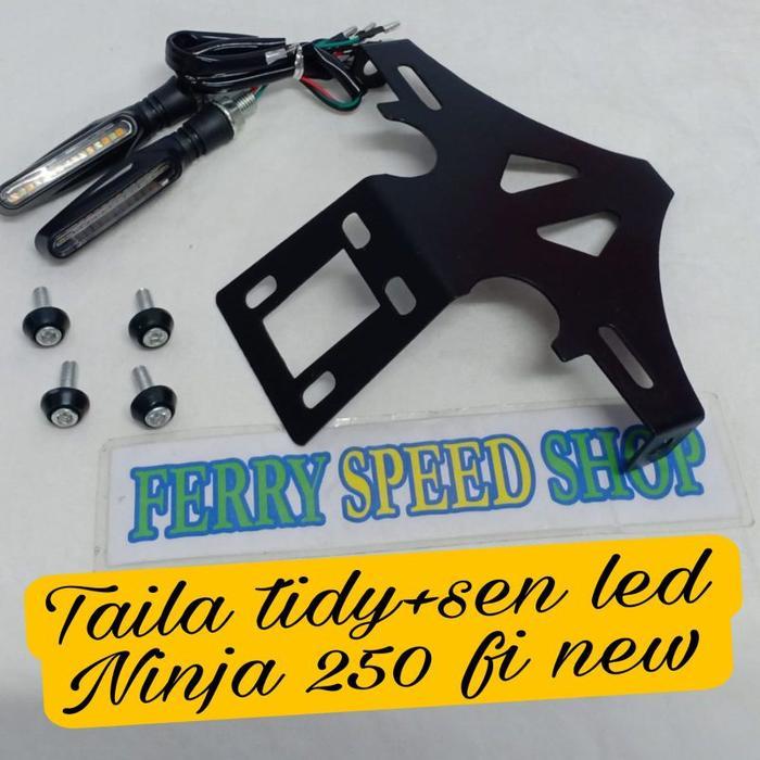 Paketan Sen led + street fender & Tai tidy Ninja 250 fi Z250 R15 Gsx 150 R25 Mt25 Rr mono Cbr 150