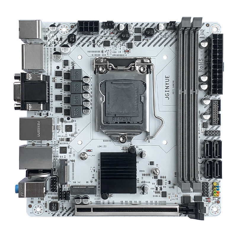 JGINYUE H97 ITX LGA 1150 Motherboard Intel i3 i5 i7 E3 CPU DDR3 1600MHz 16GB M.2 NVME SATA USB3.0 VG